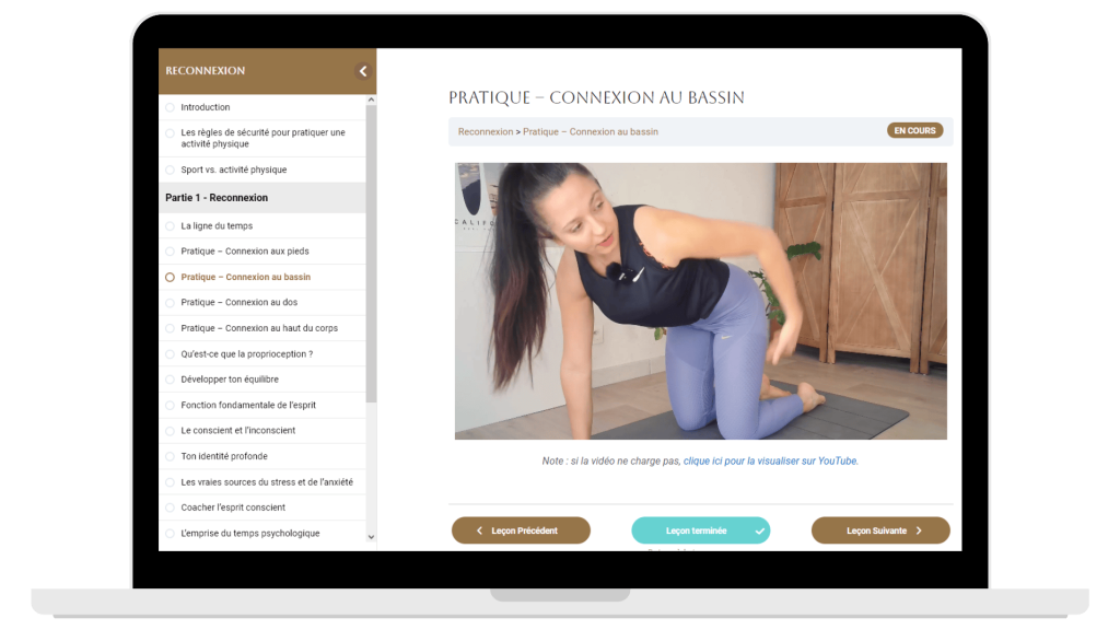 Capture d'écran du programme Reconnexion